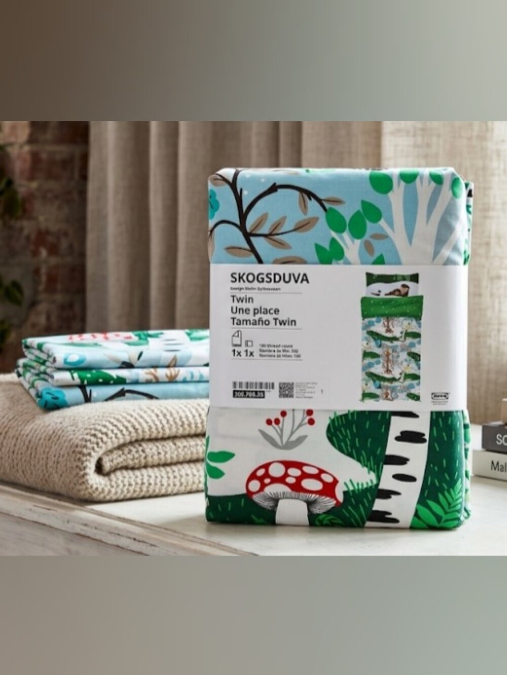 NWT Twin Duvet & Pillowcase Set | Woodland Forest Bedding